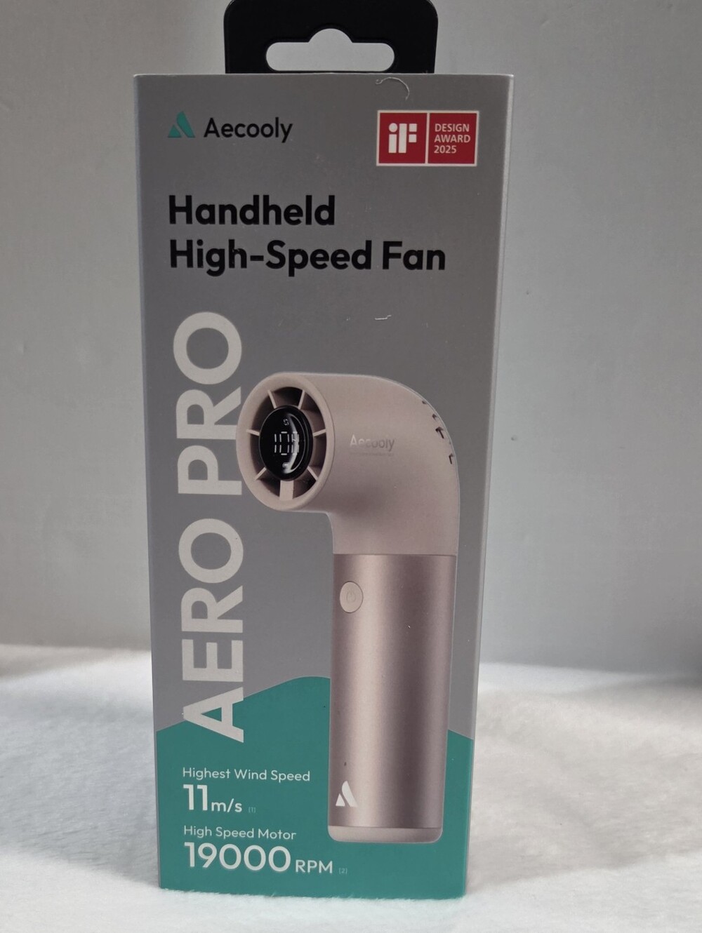 Aero Pro Handheld High-Speed Fan — Black